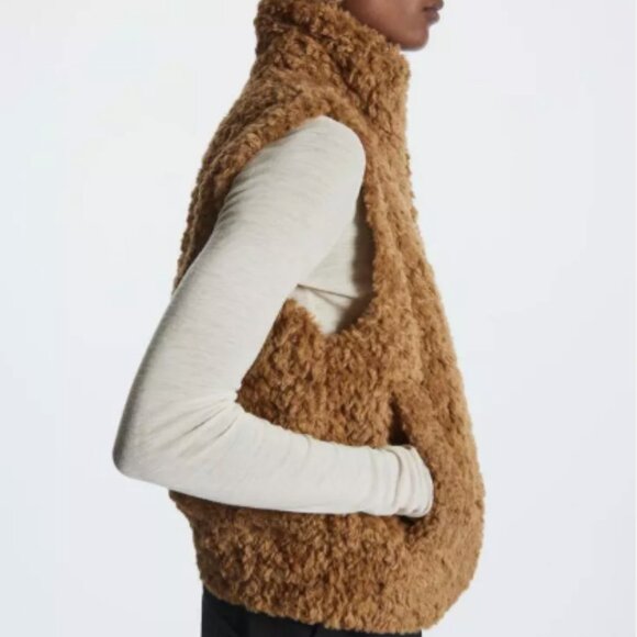 COS Teddy Zip-Up Vest Sz 14 - Picture 3 of 6